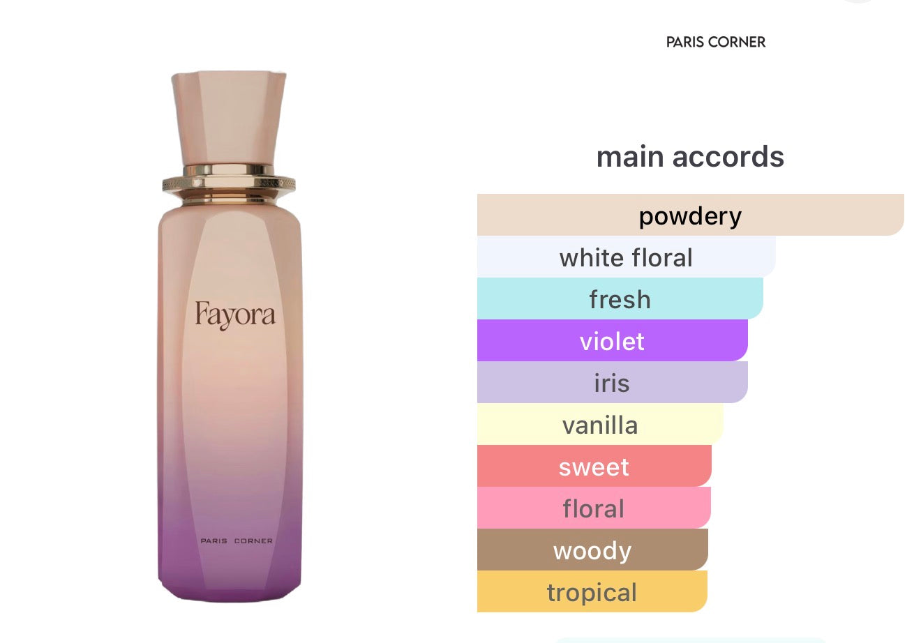 Paris Corner- Fayora